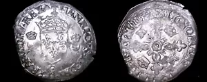 1550-C French Douzain Aux Crescent World Coin - France Henry II - Picture 1 of 1