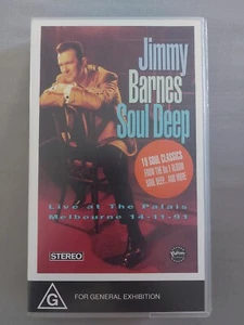 Jimmy Barnes Soul Deep Live At The Palais Melbourne VHS Video Tape FREE POST AUS - Picture 1 of 5