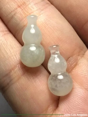 2 de jadeíta suelta helada calabaza translúcida rica de colección de 1980 葫蘆冰種 14,50 quilates Foto 1 de 4