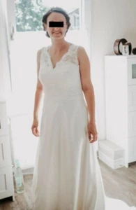 Brautkleid ivory Gr.38 v. Lilly Schlichtes, elegantes (Gebraucht) - Bild 1 von 9