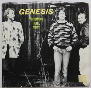 GENESIS THROWING IT ALL AWAY / DO THE NEUROTIC 45 7" SINGLE & PICTURE SLEEVE EX - Picture 1 of 2