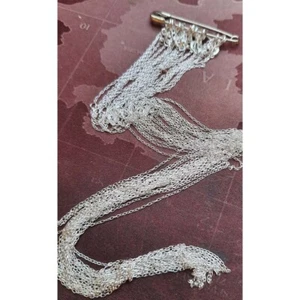 50x 22" Sterling Silver Fine Cable Chains - Picture 1 of 2