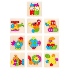 Wooden Jigsaw Puzzle Stem Early Education Wooden Blocks Puzzle Color Shape