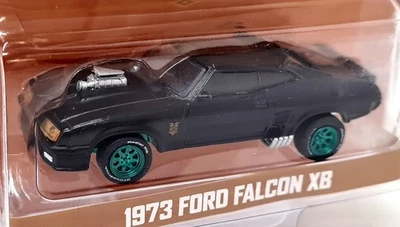 Greenlight 1/64 Ford Falcon XB 1973 Mad Max V8 2020 Green Wheel Chase Model Car - Image 1 of 4