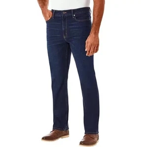 Member's Mark Men's Straight Fit Premium Stretch Denim Jeans Size 28 x30 Dark - Picture 1 of 6