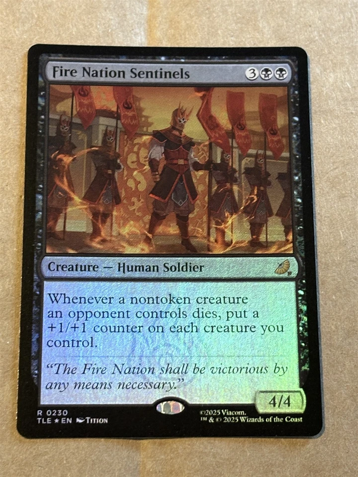 mtg foil Fire Nation Sentinels, Avatar the Last Airbender, unplayed - Image 1 of 1