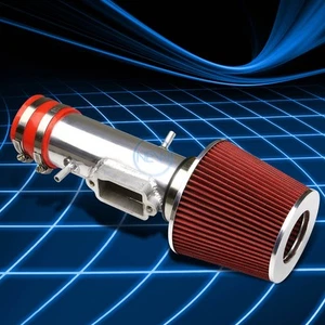 For 97-01 Camry/Solara XV20 V6 Red Polished Short Ram Cold Air Intake+Red Filter - Picture 1 of 5
