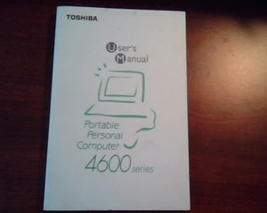 Toshiba User's Manual Portable Personal COmputer 4600 Series Nov 2000 Guide  - Picture 1 of 4
