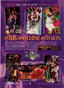 VINTAGE 1994-95 FLEER NBA JAM SESSION BASKETBALL CARDS PRINT AD - Picture 1 of 1