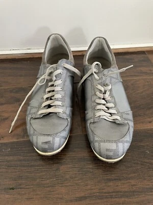 Zapatillas Fendi Dos Tonos Gris Zucca Lona y Gamuza Para Hombre Talla 6.5 Foto 1 de 4
