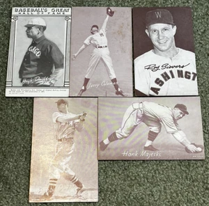 1940’s Exhibits Hall of Fame Lot W/ Hugh Duffy, Doer, Majeski, Sievers, Coleman - Picture 1 of 4
