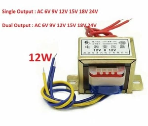 EI48 12W/12VA Power Transformer Input AC 220V/50Hz -Output AC Single/Dual 6V-24V - Picture 1 of 4