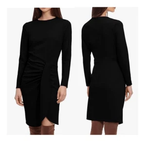 Donna Morgan Women's Long Sleeve Jersey Faux Wrap Dress - Picture 1 of 7