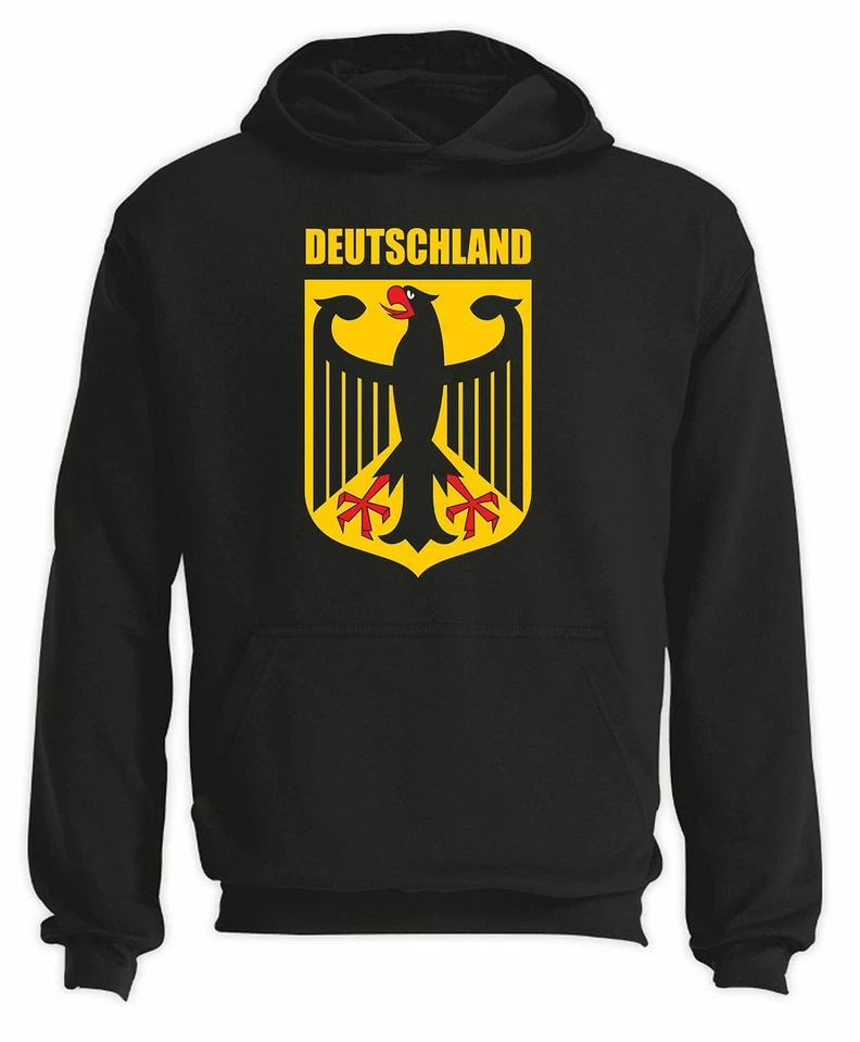 Deutsche Adler Kapuze - Deutschland Fußball Deutshland Fußball T-Shirt - Bild 1 von 1