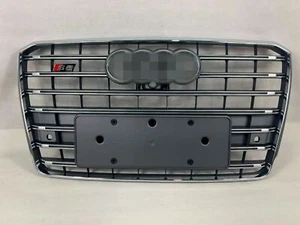 S8 Style Front Bumper Grille  Fit For Audi A8 2015-2017 with Front Camera - Picture 1 of 3
