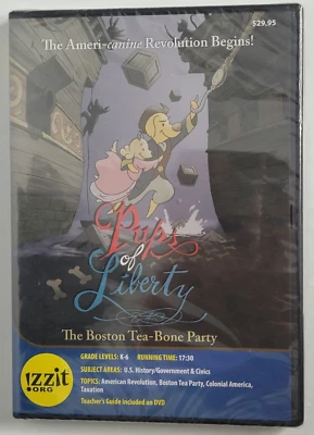 PUPS OF LIBERTY The Boston Tea Bone Party Educational History DVD NEW Izzit.Org Foto 1 de 4