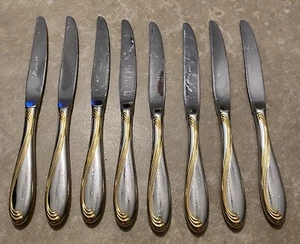 Oneida GOLDEN CAMBER Stainless Dinner Knives Set of 8 - Picture 1 of 3
