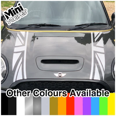 MINI COOPER UNION JACK COFANO RACING STRISCE PORTELLONE / ROADSTER / CLUBMAN 2001-14 - Immagine 1 di 4