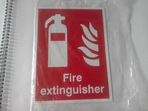 Sign. Fire extinguisher . rigid plastic 1mm thick - Picture 1 of 2