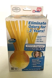 Forever Fragrant Fresh Sticks Vase Joy Mangano Golden Vanilla Breeze ASOTV NEW - Picture 1 of 5