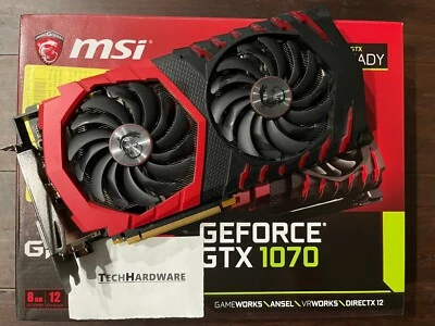 Tarjeta de gráficos MSI Gaming GeForce GTX 1070 8GB GDDR5 Foto 1 de 4