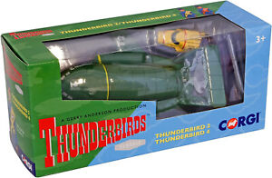 Corgi Thunderbirds  2 and 4 Classic Collectable Die Cast Metal Model Set CC00803