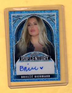 BRIELLE BIERMANN   6/15   2024 Leaf Pop Century      Autograph CARD - Picture 1 of 2