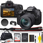 Canon EOS 90D DSLR Camera with 18-135mm Lens With Padded Case, Memory Card, and