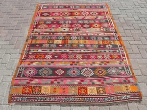 Tappeto grande area 5x8 kilim tappeto turco kilim grande - tappeti per soggiorno - Foto 1 di 10