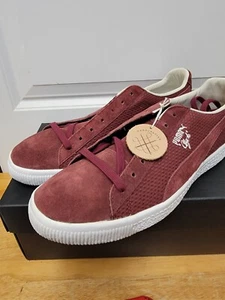 Puma Clyde MIJ Suede Made in Japan Mens Sneaker Shoes Winetasting Red Sz 8 - Picture 1 of 5