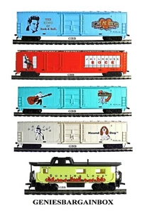 Juego de 5 vagones tren escala Ho 1:87 ELVIS PRESLEY IHC nuevo 3421,3422,3423,3424,3425 - Imagen 1 de 6