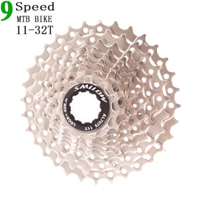 9 Speed 11-32T Mountain Bike Cassette Wide Ratio Sprocket Flywheel for MTB Bike - Image 1 of 4