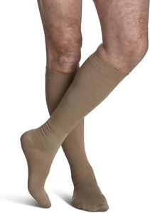 SIGVARIS Midtown Microfiber Calf-Highs CT 20-30mmHg (Tan-Khaki) SL Small Long - Picture 1 of 4