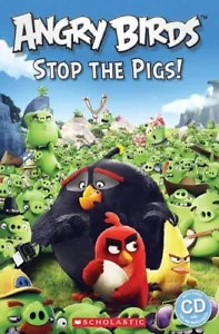Angry Birds: Stop the Pigs! (Popcorn Readers) With CD NEW Paperback Audiobook - Picture 1 of 3