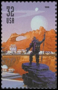 US 3240 Space Discovery Person 32c single MNH 1998 - Picture 1 of 1