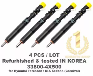 4Pcs Refurbished Rebuilt Delphi EJBR02801D CRDI Diesel Fuel Injector 33800 4X500 - Picture 1 of 1