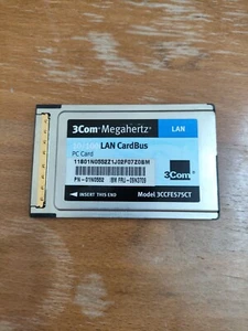 3COM Megahertz 10/100 LAN CardBus PC Card mit Xjack Connector 3CXFE575CT - Bild 1 von 2
