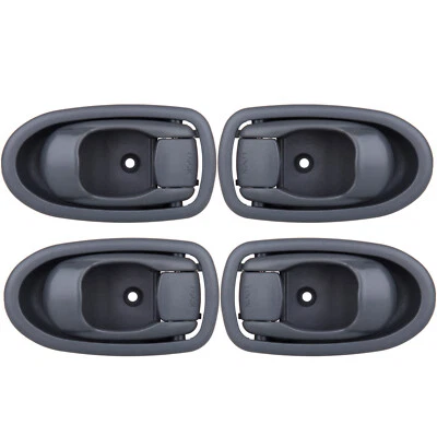 4PCS Door Handles Gray Interior Right Left Side For 2001-2004 Kia Spectra 1.8L - Изображение 1 из 4