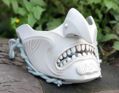 Máscara Ghost of Tsushima Purity of War - Máscara cosplay samurai oni japonesa Foto 1 de 4