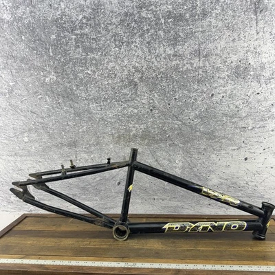 Vintage Dyno VFR BMX Bike Frame Black Steel Mid School 20" GT Old School Racing - Image 1 of 4
