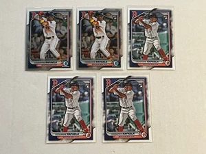 2024 Bowman Ceddanne Rafaela RC Lot x2 Chrome x3 Paper Red Sox - Bild 1 von 2