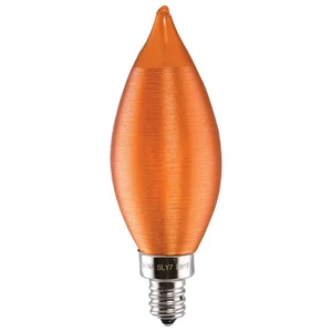 2 Watt CA11 LED - Satin Spun Amber - Candelabra base - 2100K - 120 Volt - 6-Pack - Picture 1 of 9