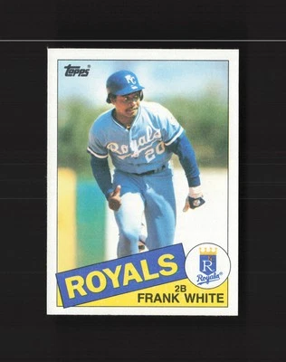 1985 Topps #743 Frank White Kansas City Royals MM - Image 1 of 2