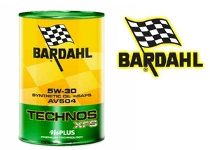 Aceite Motor Bardahl TECHNOS XFS AV504 5W30 VW 504 507 BMW L Life 04 Porsche 1LT - Imagen 1 de 3