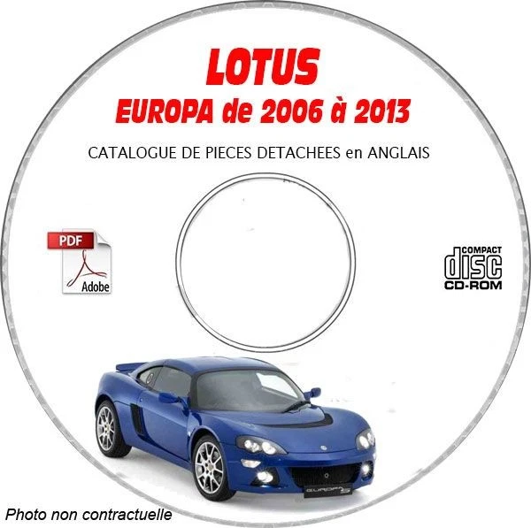 EUROPA 06-13 - Catalogue Pieces CDROM LOTUS Anglais Expédition - --, Support -  - Photo 1/1