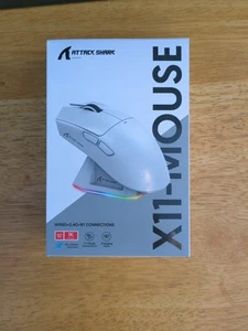 ATTACK SHARK X11 Gaming Mouse with Magnetic Charging Dock - Picture 1 of 16