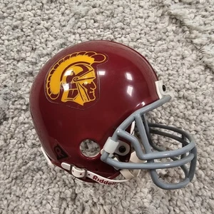 USC Trojans 3 5/8 Mini Replica Helmet Riddell NCAA Football Logo Red & Gold - Picture 1 of 19