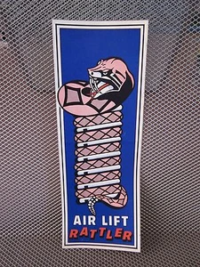AIR LIFT RATTLER adhesive sticker OG 1960s drag-racing Eddie Schartman NHRA - Bild 1 von 1