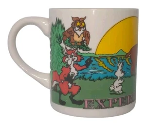VTG Experience Kentucky Coffee Mug Camping Tent Forest Animals Deer Bear Fox Owl - Picture 1 of 11