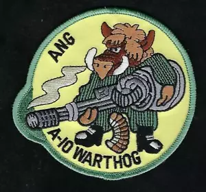 A-10 WARTHOG ANG PATCH US AIR FORCE VETERAN PILOT CREW THUNDERBOLT II FAIRCHILD - Picture 1 of 12